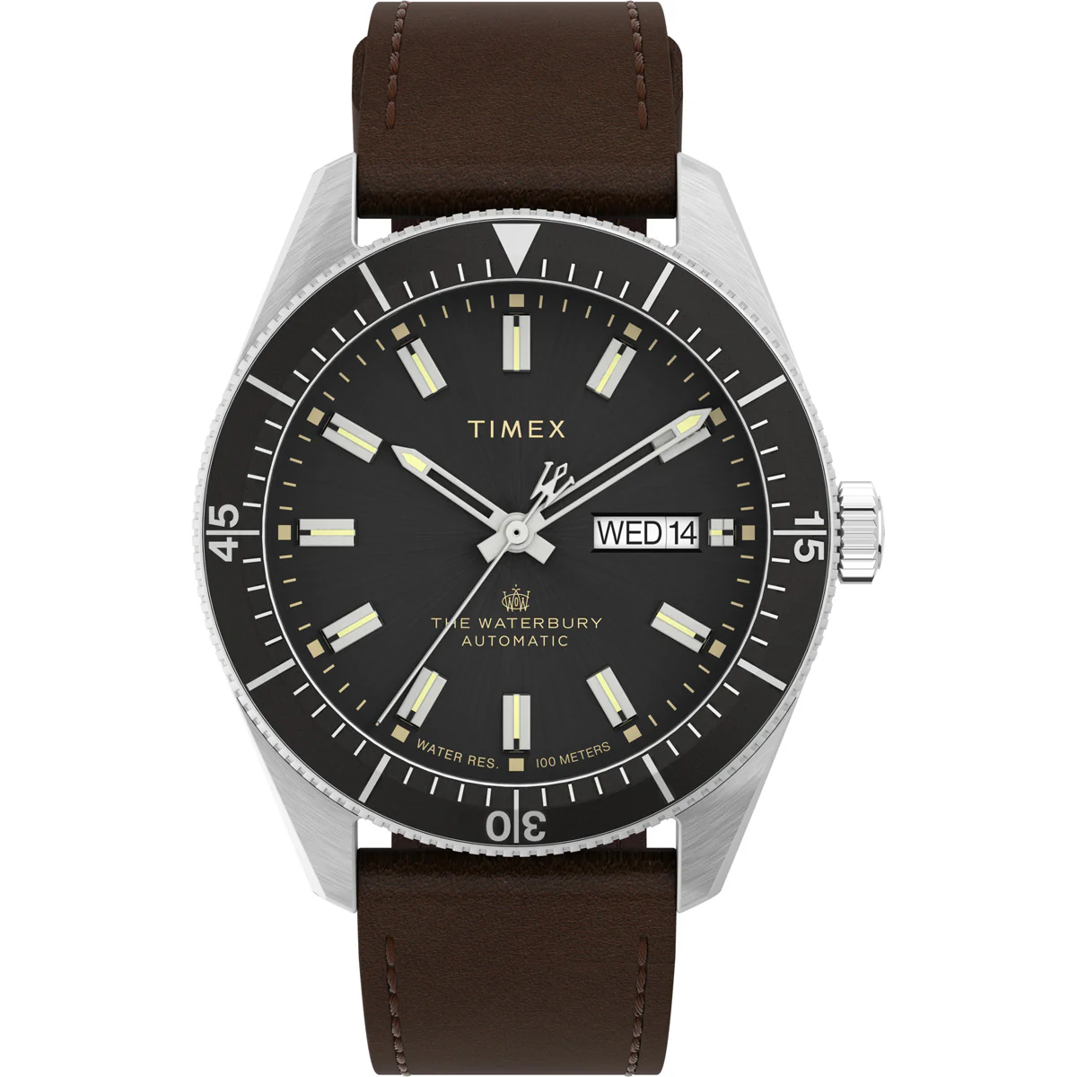 Timex Heritage Collection Men's Mechanical Automatic Wind Stainless Steel Dial Round Case Automatic Function Watch -TW2V24800