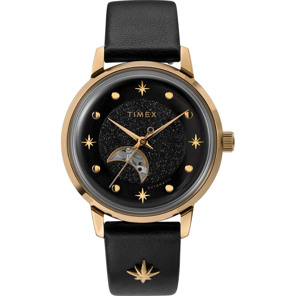 Timex Global Women's Gold-Tone Dial Case Automatic Function Watch -TW2U54600